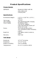 Preview for 8 page of Transforming Technologies Ohm Metrics SRM500K Instruction Manual