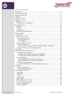 Preview for 2 page of Transition Networks E02PD4052-111 User Manual