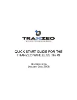 Tranzeo Wireless Technologies TR-49 Quick Start Manual preview