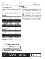 Preview for 4 page of Traulsen TR35786 Specifications