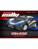 Preview for 1 page of Traxxas 74076 Rally Owner'S Manual