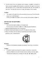 Preview for 5 page of Treasure Cove TC-3020 Owner'S Manual