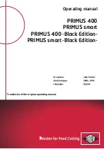 Treif PRIMUS 400 Operating Manual preview