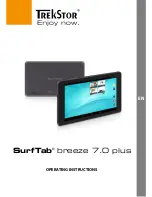 TrekStor SurfTab breeze 7.0 plus Operating Instructions Manual preview