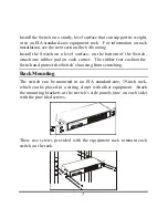 Preview for 11 page of TRENDnet TE100-S16 - 10/100Mbps Ethernet Switch User Manual