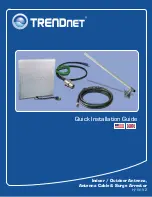 TRENDnet TEW-AI75OB - 11a/g 7/5dBi Indoor Omni Directional Antenna Quick Installation Manual preview