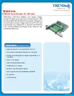 TRENDnet TEW-PCIA Specifications preview