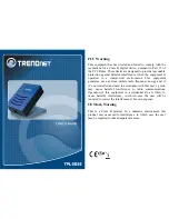 TRENDnet TPL-202E - Powerline Fast EN Bridge User Manual preview