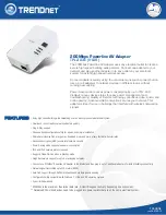 TRENDnet TPL-303E Specifications preview