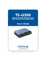 TRENDnet TS-U200 - NAS Server - USB User Manual preview