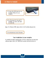 Preview for 4 page of TRENDnet TU-P1W - 2.4GHz Wireless Presenter Presentation Remote Control Quick Installation Manual