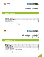 Preview for 1 page of Trendworx myTracker 1884 Instruction Manual