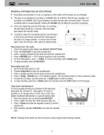 Preview for 10 page of Trevi HFX 1058 Instruction Manual