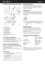 Preview for 4 page of Trevi RA 768 S User Manual