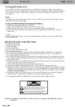 Preview for 24 page of Trevi TW 7005 Instruction Manual