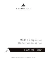 Preview for 1 page of TriangleTube Antal 902 Owner'S Manual