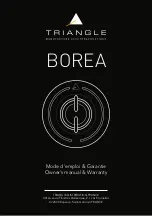 Preview for 1 page of TriangleTube BOREA BR02 User Manual