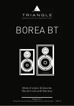 TriangleTube BOREA BR02BT Owner'S Manual & Warranty preview