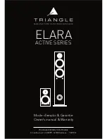 Preview for 1 page of TriangleTube ELARA LN01A Owner'S Manual & Warranty