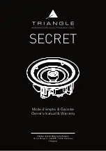 TriangleTube SECRET ICT4 Owner'S Manual & Warranty preview