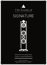 TriangleTube SIGNATURE ALPHA Owner'S Manual & Warranty preview