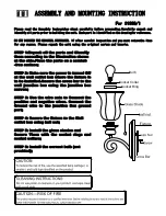 Triarch 31900/1 Assembly And Mounting Instructions preview