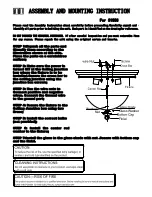 Triarch 31906 Assembly And Mounting Instructions preview