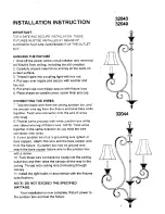 Preview for 1 page of Triarch 32043 Installation Instructions