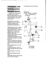 Preview for 1 page of Triarch 39665 Assembly And Installation Instructions