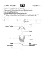 Preview for 1 page of Triarch 75275-15 Assembly Instruction