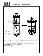 Preview for 1 page of Triarch 75307/10 Assembly Instructions