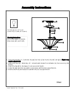 Preview for 2 page of Triarch Indoor Lighting 33161 Installation Instructions