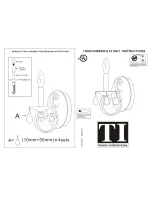 Triarch Indoor Lighting 33190/1 Instructions preview