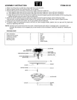 Triarch Indoor Lighting 60125 Assembly Instructions preview