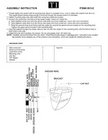 Preview for 1 page of Triarch Indoor Lighting 60142 Assembling Instructions