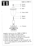 Preview for 1 page of Triarch Indoor Lighting 75258-14 Assembly Instructions