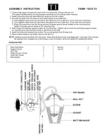 Preview for 1 page of Triarch Indoor Lighting 75272-15 Assembly Instructions