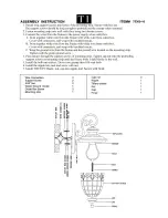 Preview for 1 page of Triarch Indoor Lighting 75360-10 Assembly Instructions