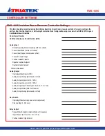 Preview for 4 page of TRIATEK FMS-1655 Installation Manual