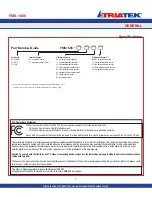 Preview for 9 page of TRIATEK FMS-1655 Installation Manual