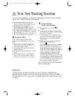 Preview for 4 page of Tricity Bendix AW 1201 W Operating & Installation Instructions Manual