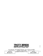 Preview for 20 page of Tricity Bendix BF 412 W Operating And Installation Instructions