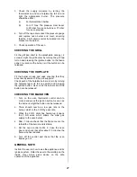 Preview for 27 page of Tricity Bendix CC500 Operating & Installation Instructions Manual