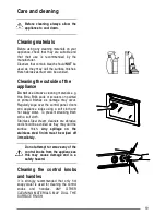 Preview for 19 page of Tricity Bendix CLASSIC/1 User Manual