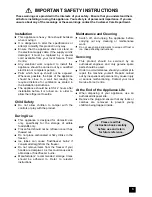 Preview for 3 page of Tricity Bendix ECF406W Installation And Instruction Manual