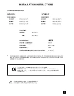 Preview for 15 page of Tricity Bendix ECF406W Installation And Instruction Manual