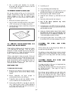 Preview for 27 page of Tricity Bendix SIE454 Operating & Installation Instructions Manual