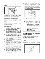 Preview for 28 page of Tricity Bendix SIE454 Operating & Installation Instructions Manual