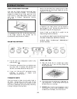 Preview for 26 page of Tricity Bendix SIE555 Operating & Installation Instructions Manual