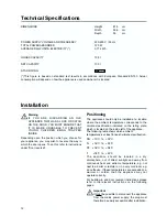 Preview for 12 page of Tricity Bendix TBUF 100 Operating And Installation Instructions